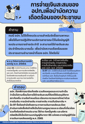 การจ่ายเงินสะสมของ อปท. เพื่อบรรเทาความเดือดร้อน