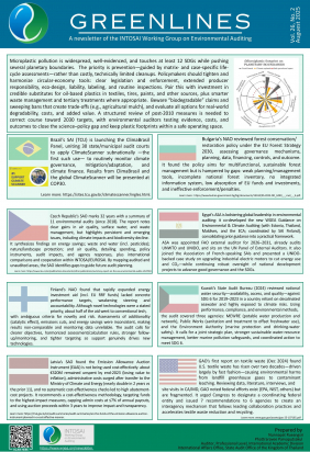 Greenline A newsletter of the INTOSAI Working Group on Environmental Auditing