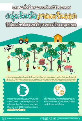 สตง. ลงพื้นที่ตรวจสอบพร้อมให้ข้อเสนอแนะกลุ่มจังหวัดภาคตะวันออกให้เป็นแหล่งผลิตอาหารที่มีคุณภาพและได้มาตรฐานสากล