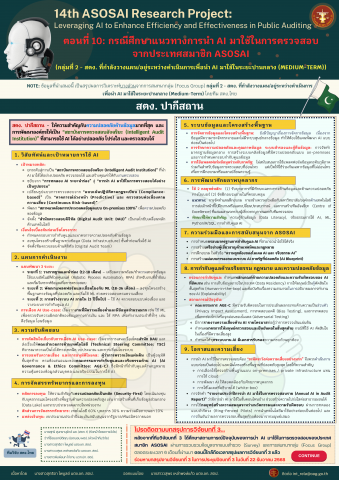 14th ASOSAI Research Project - ตอนที่ ๑๐