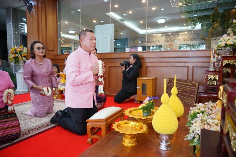 พิธีบวงสรวงเนื่องในวันคล้ายวันสถาปนา สำนักงานการตรวจเงินแผ่นดิน ครบรอบ 104 ปี