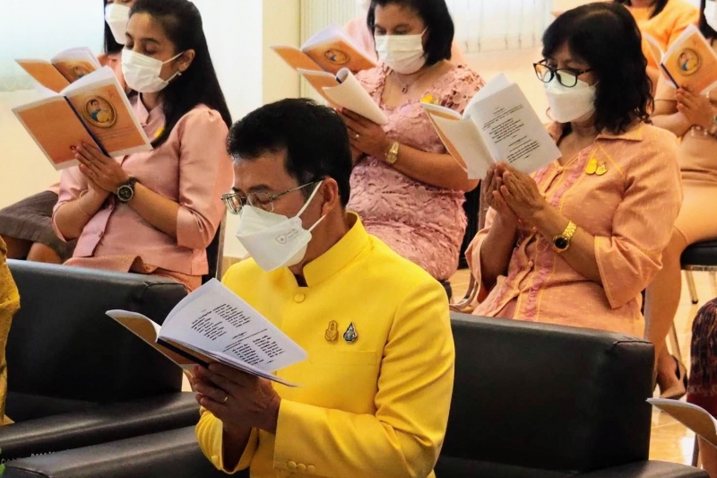 สำนักงานการตรวจเงินแผ่นดินประกอบพิธีเจริญพระพุทธมนต์และเจริญจิตตภาวนาถวายพระพรชัยมงคลแด่สมเด็จพระเจ้าลูกเธอ เจ้าฟ้าพัชรกิติยาภา