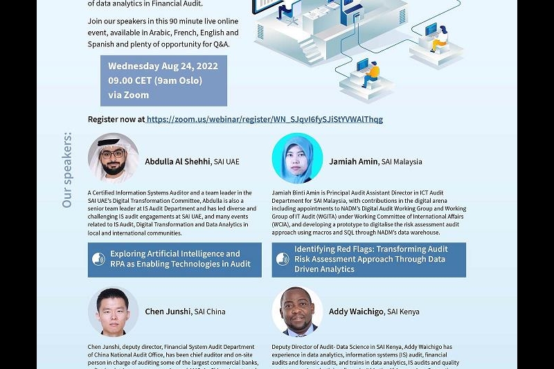การสัมมนา SAI Innovation Framing Webinar ผ่านระบบออนไลน์ ณ สำนักงานการตรวจเงินแผ่นดิน