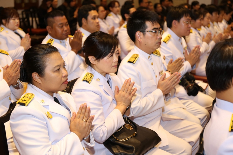 2562-09-25 สตง.ร่วมเป็นเจ้าภาพบำเพ็ญกุศลพระพิธีธรรมสวดพระอภิธรรมศพ พลเอก เปรม  ติณสูลานนท์ อดีตประธานองคมนตรีและรัฐบุรุษ 