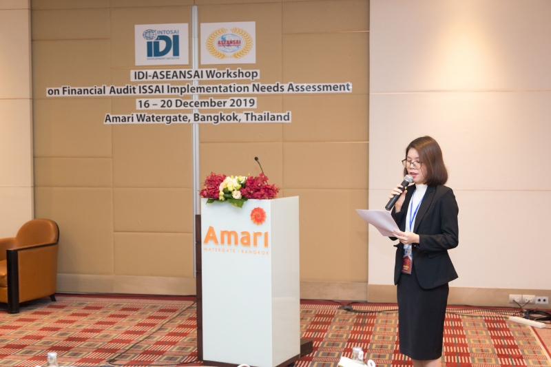 IDI-ASEANSAI  Workshop on Financial Audit ISSAI Implementation Needs Assessment