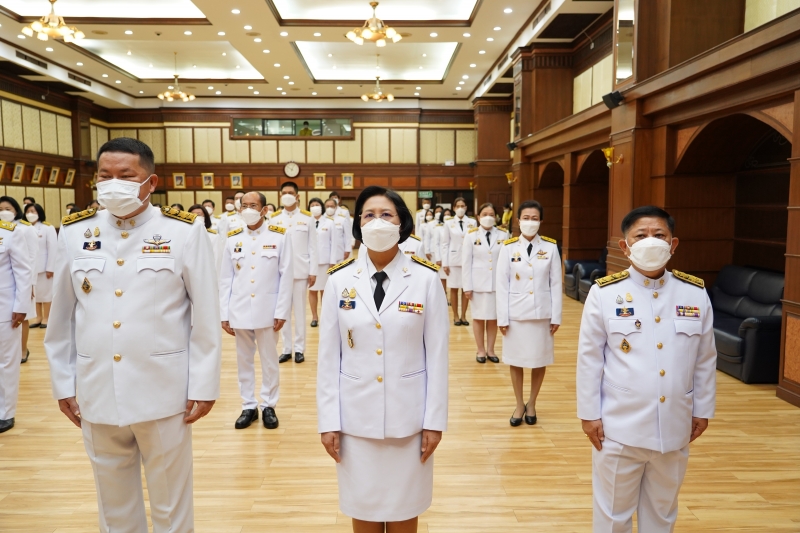  พิธีถวายสัตย์ปฏิญาณเพื่อเป็นข้าราชการที่ดีและพลังของแผ่นดิน ประจำปี 2565 ณ สำนักงานการตรวจเงินแผ่นดิน