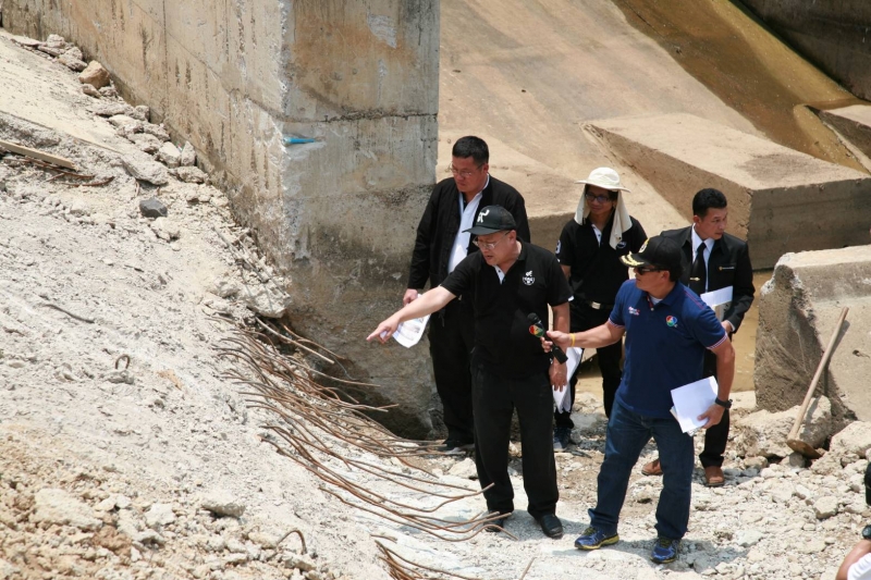 ผตง.ลงพื้นที่ตรวจสอบฝายกั้นน้ำวังต้นงิ้ว จ.แพร่