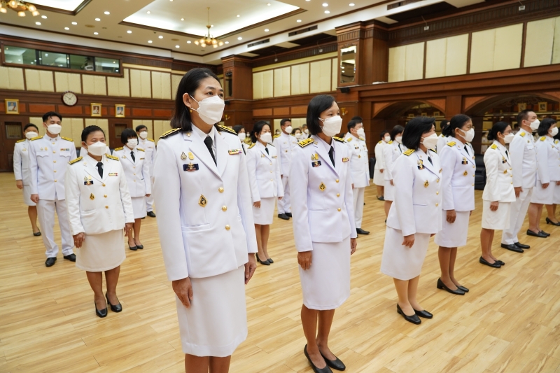  พิธีถวายสัตย์ปฏิญาณเพื่อเป็นข้าราชการที่ดีและพลังของแผ่นดิน ประจำปี 2565 ณ สำนักงานการตรวจเงินแผ่นดิน