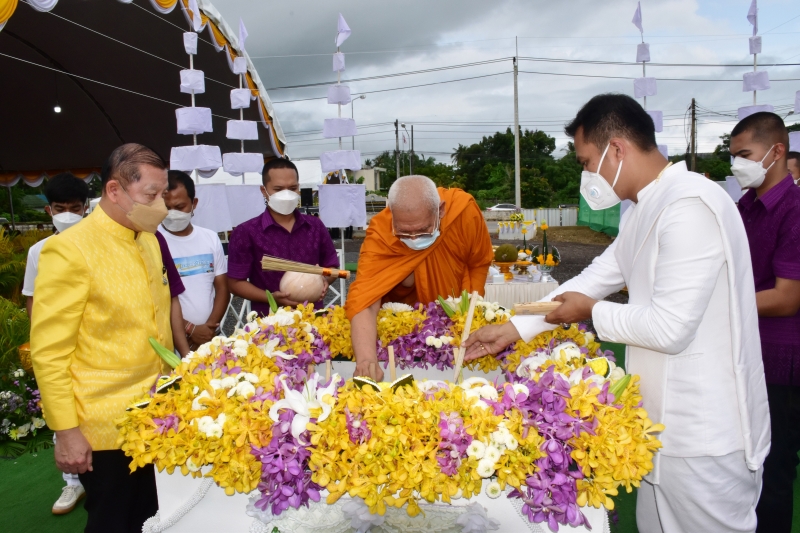 พิธีวางศิลาฤกษ์อาคารที่ทำการสำนักตรวจเงินแผ่นดินจังหวัดพัทลุง