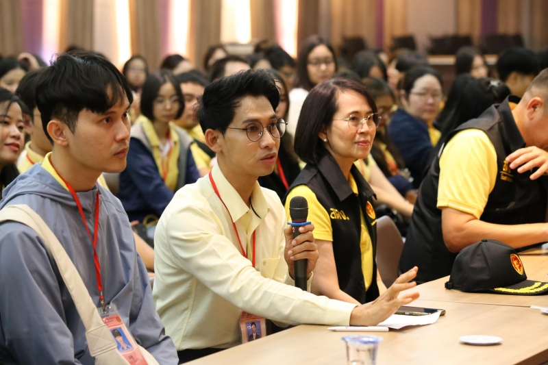 พิธีทำบุญตักบาตรข้าวสารอาหารแห้ง เดือนมีนาคม 2562