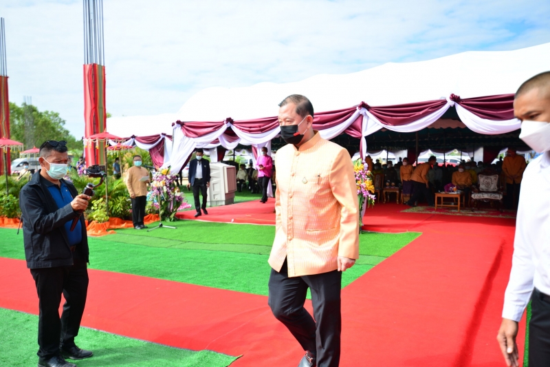 พิธีวางศิลาฤกษ์อาคารที่ทำการสำนักตรวจเงินแผ่นดินจังหวัดศรีสะเกษ พร้อมบ้านพักและสิ่งก่อสร้างประกอบ