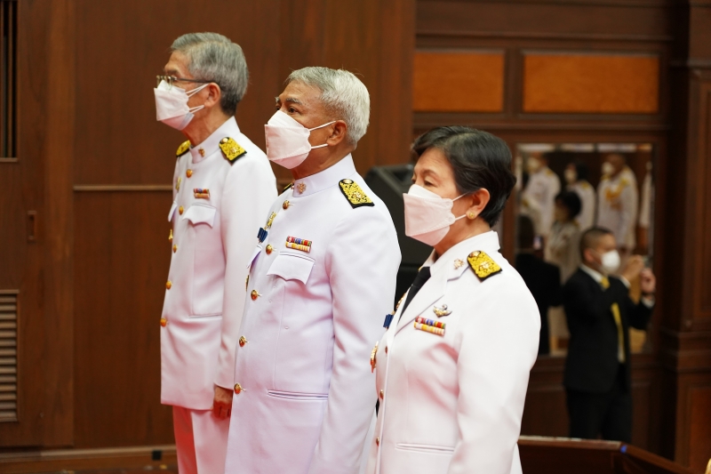 พิธีถวายสัตย์ปฏิญาณเพื่อเป็นข้าราชการที่ดีและพลังของแผ่นดิน ประจำปี 2565 ณ สำนักงานการตรวจเงินแผ่นดิน