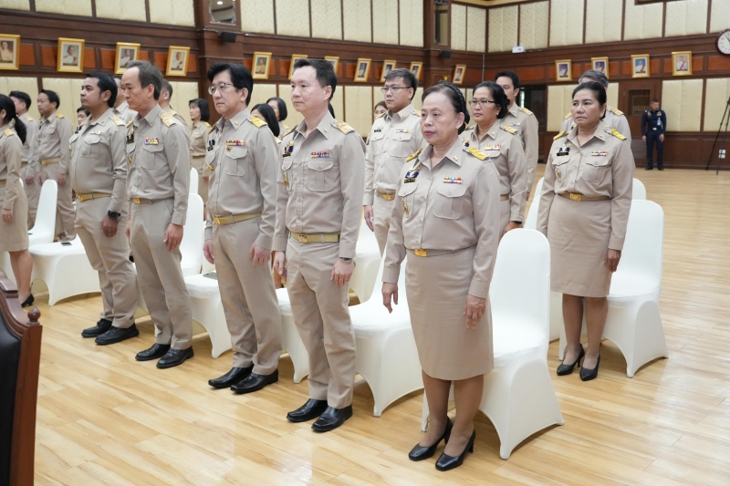 พิธีมอบประกาศนียบัตร โครงการฝึกอบรมหลักสูตร 