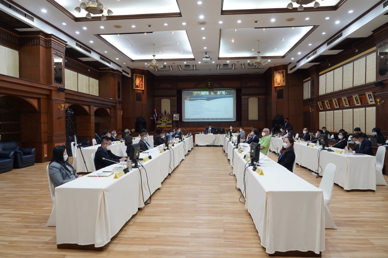 การประชุมคณะข้าราชการระดับผู้บริหาร ครั้งที่ 4/2565  ผ่านระบบออนไลน์ ณ สำนักงานการตรวจเงินแผ่นดิน