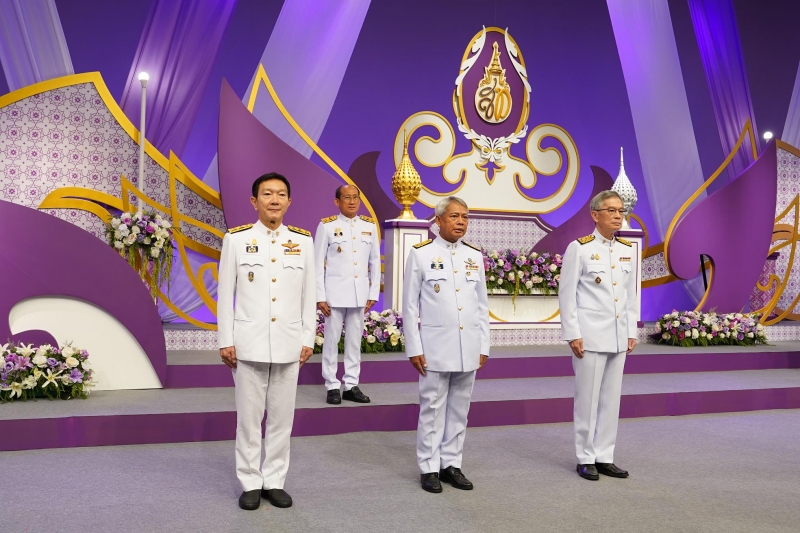 สำนักงานการตรวจเงินแผ่นดินบันทึกเทปถวายพระพรสมเด็จพระนางเจ้าฯ พระบรมราชินี ณ ห้องบันทึกเทป สถานีวิทยุโทรทัศน์แห่งประเ