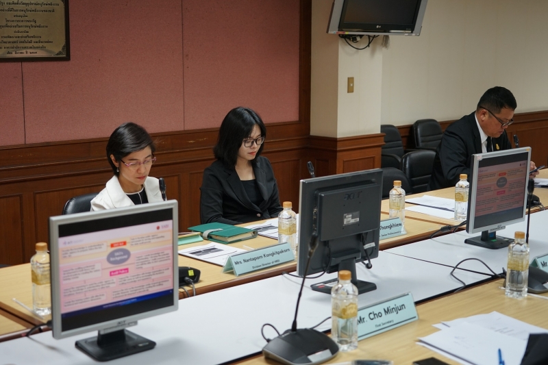 คณะผู้แทนจากสถาบันฝึกอบรมด้านการตรวจสอบและสืบสวนของ สตง. เกาหลี เข้าเยี่ยมคารวะ ปตง. ผตง. และคณะผู้บริหาร สตง.