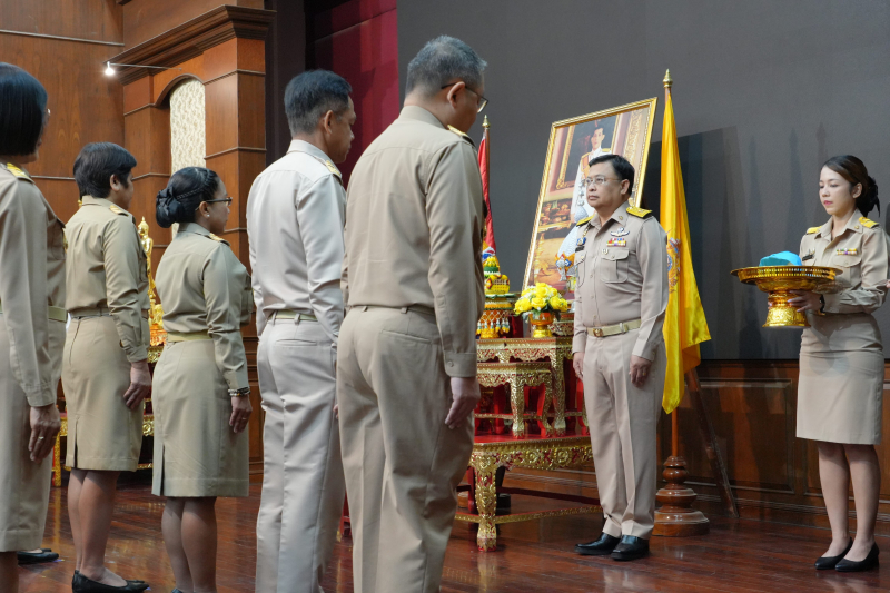 พิธีรับหมวก ผ้าพันคอ จิตอาสาพระราชทาน