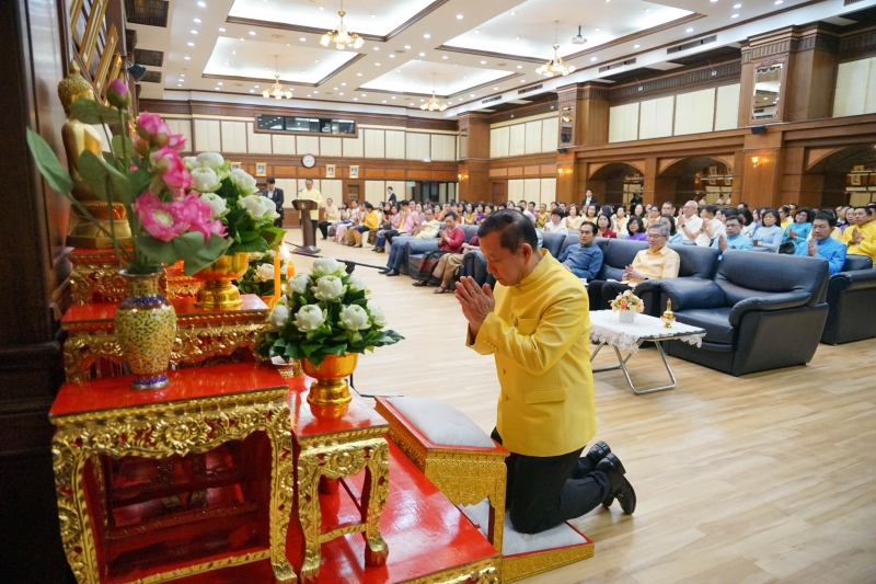 พิธีเจริญพระพุทธมนต์เนื่องในเทศกาลขึ้นปีใหม่ พ.ศ. 2563 