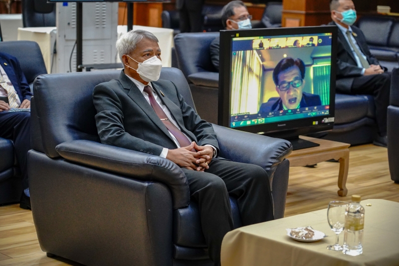 พิธีเปิดโครงการสัมมนา เรื่อง “การจัดทำกรอบแนวทางการวางนโยบายการตรวจเงินแผ่นดิน (พ.ศ. 2566-2570)” ผ่านระบบออนไลน์