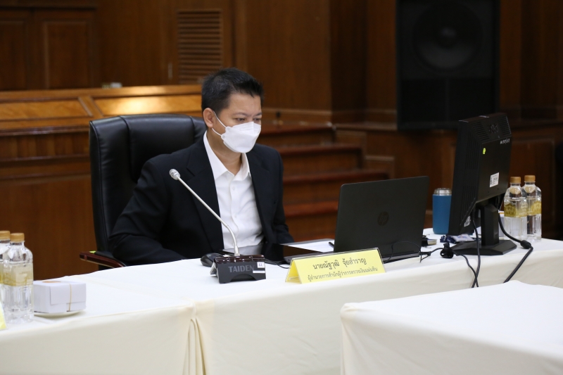 การประชุมผู้ตรวจเงินแผ่นดิน ครั้งที่ 2/2565 ผ่านระบบออนไลน์ ณ ห้องดำริอิศรานุวรรต สำนักงานการตรวจเงินแผ่นดิน