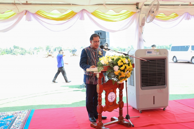 พิธีวางศิลาฤกษ์อาคารที่ทำการพร้อมอาคารชุดพักอาศัย​ สำนักตรวจเงินแผ่นดินจังหวัดนครพนม