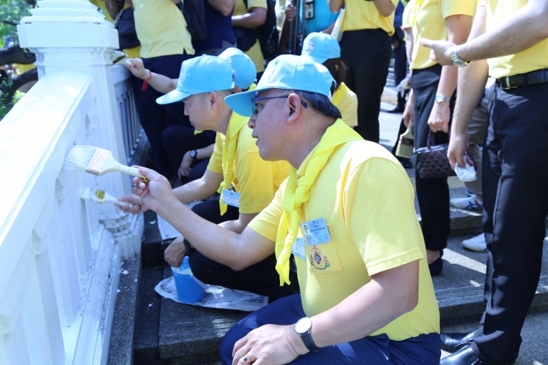 กิจกรรมจิตอาสาพัฒนาภูมิทัศน์ริมฝั่งแม่น้ำเจ้าพระยา