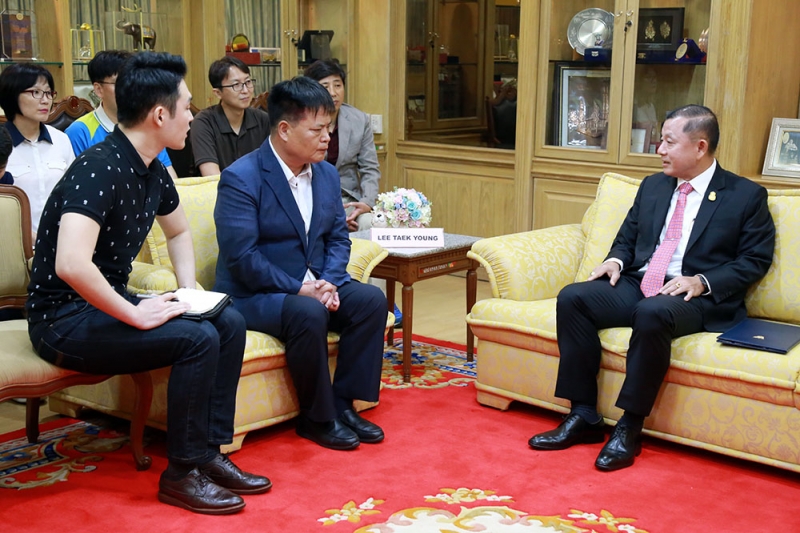 The delegation of the Audit and Inspection Division of Daegu Metropolitan City paid a courtesy call on  General Chanathap Indamr