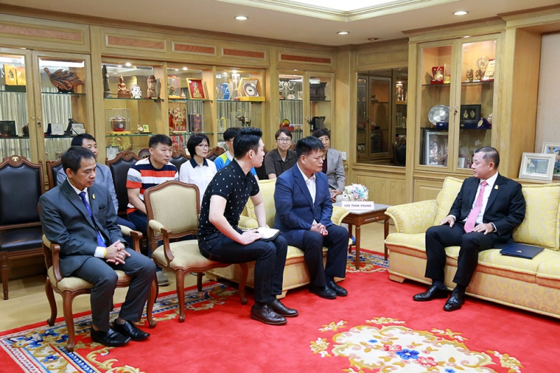 The delegation of the Audit and Inspection Division of Daegu Metropolitan City paid a courtesy call on  General Chanathap Indamr
