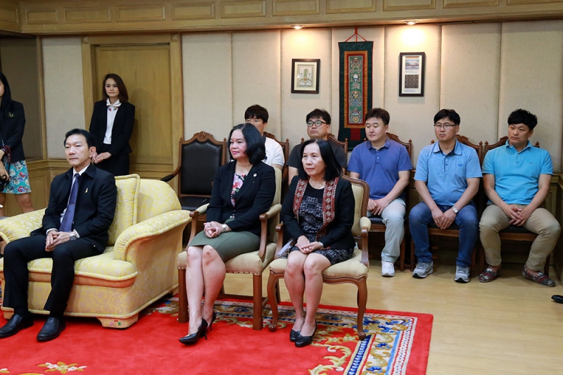 The delegation of the Audit and Inspection Division of Daegu Metropolitan City paid a courtesy call on  General Chanathap Indamr