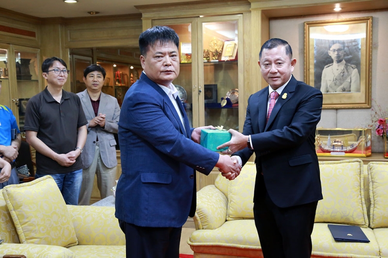 The delegation of the Audit and Inspection Division of Daegu Metropolitan City paid a courtesy call on  General Chanathap Indamr