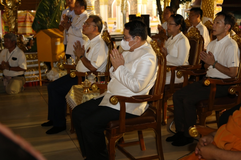 พิธีอธิษฐานจิตมวลสาร แผ่นจาร และแผ่นดวงชะตา 
