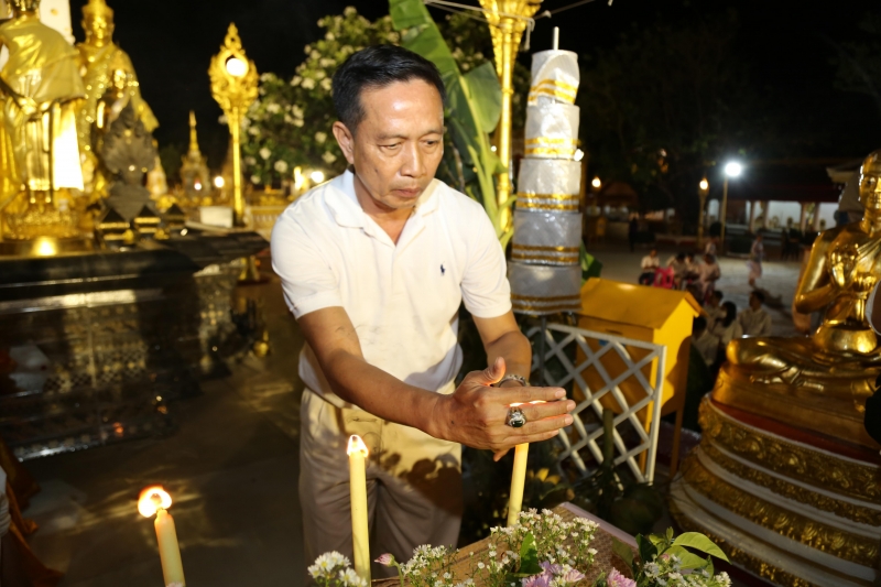 พิธีอธิษฐานจิตมวลสาร แผ่นจาร และแผ่นดวงชะตา 
