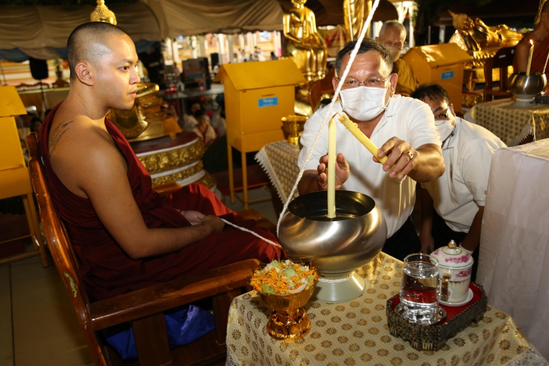 พิธีอธิษฐานจิตมวลสาร แผ่นจาร และแผ่นดวงชะตา 