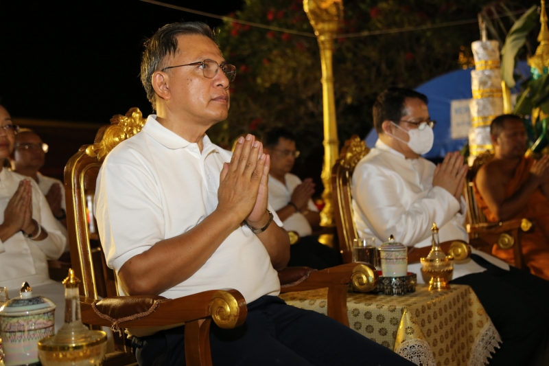 พิธีอธิษฐานจิตมวลสาร แผ่นจาร และแผ่นดวงชะตา 