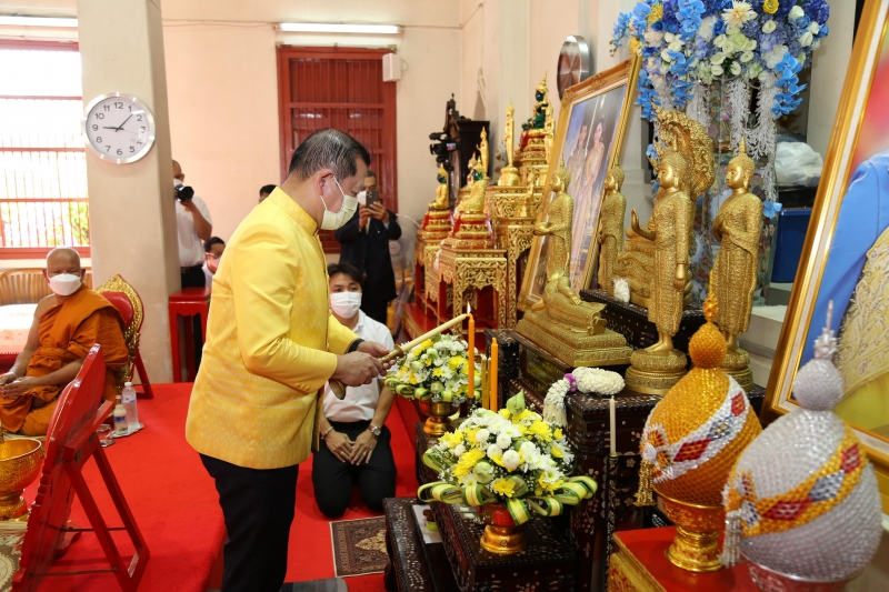 พิธีอธิษฐานจิตมวลสาร แผ่นจาร และแผ่นดวงชะตา 