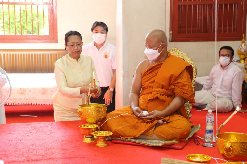 พิธีอธิษฐานจิตมวลสาร แผ่นจาร และแผ่นดวงชะตา 