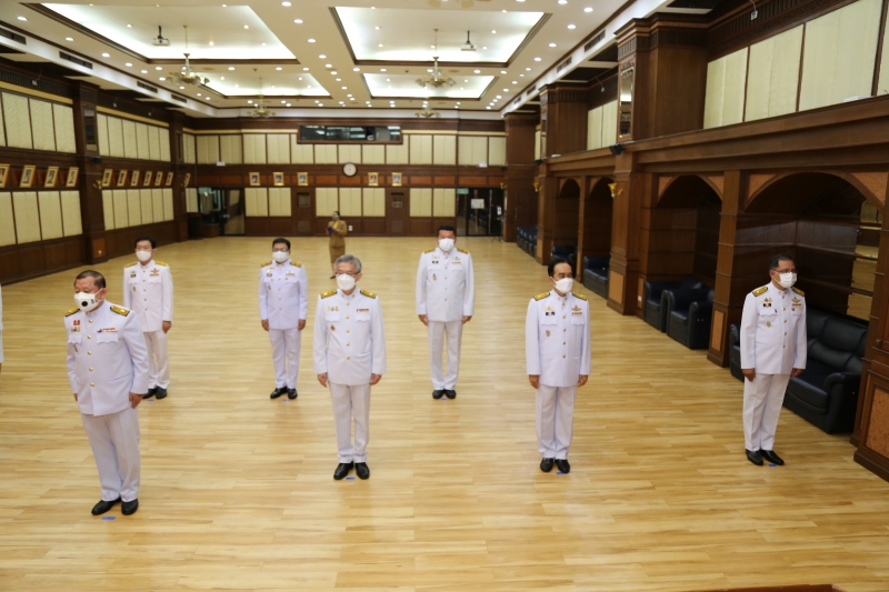 พิธีวางพวงมาลาเนื่องในวันคล้ายวันสวรรคตพระบาทสมเด็จพระบรมชนกาธิเบศร มหาภูมิพลอดุลยเดชมหาราช บรมนาถบพิตร 13 ตุลาคม 2564