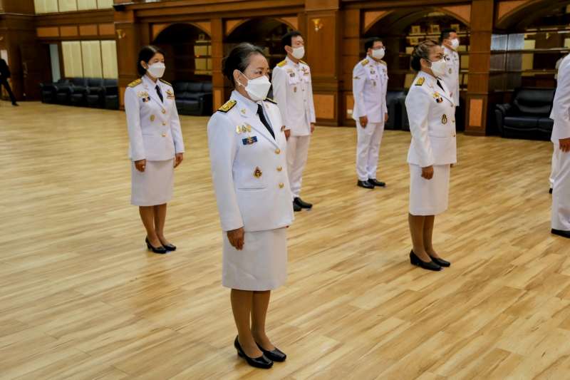 พิธีวางพวงมาลาเนื่องในวันคล้ายวันสวรรคตพระบาทสมเด็จพระบรมชนกาธิเบศร มหาภูมิพลอดุลยเดชมหาราช บรมนาถบพิตร 13 ตุลาคม 2564