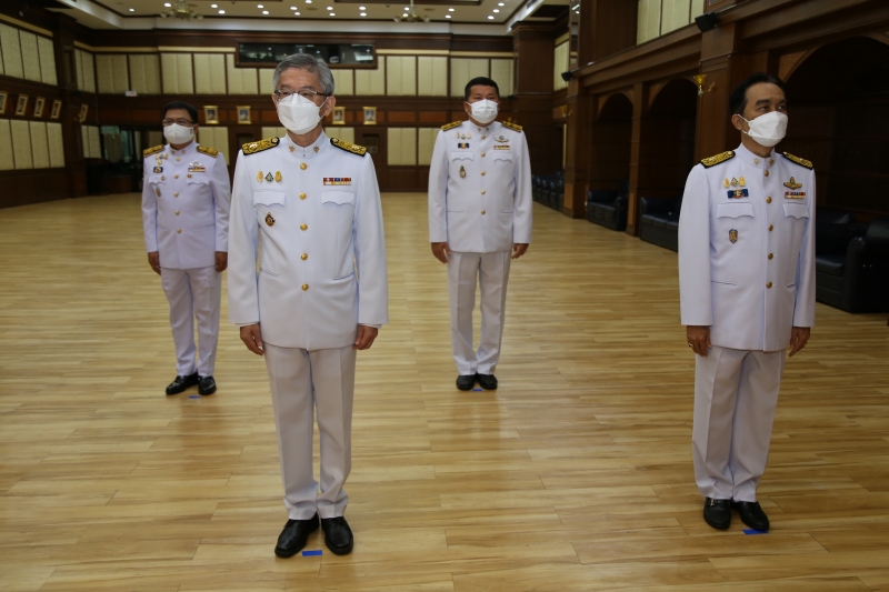 พิธีวางพวงมาลาเนื่องในวันคล้ายวันสวรรคตพระบาทสมเด็จพระบรมชนกาธิเบศร มหาภูมิพลอดุลยเดชมหาราช บรมนาถบพิตร 13 ตุลาคม 2564