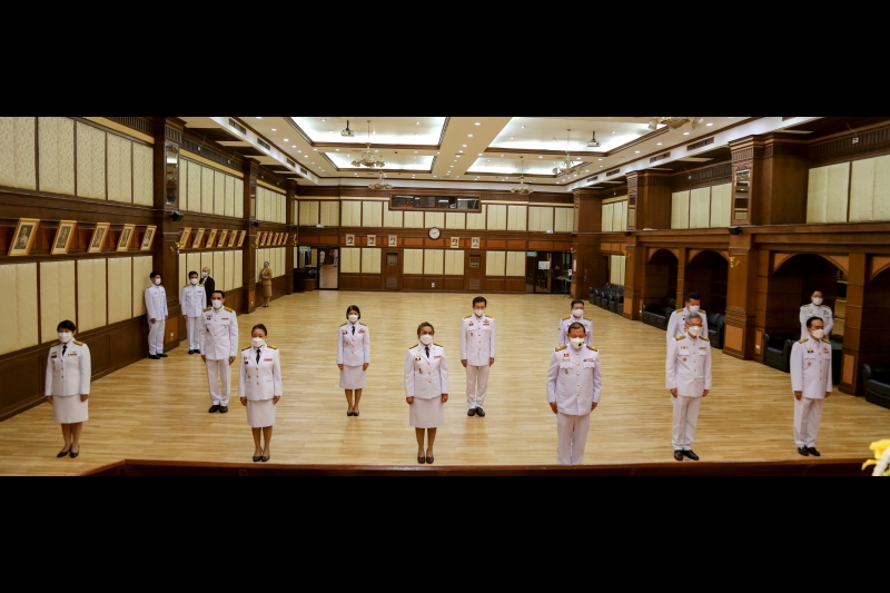 พิธีวางพวงมาลาเนื่องในวันคล้ายวันสวรรคตพระบาทสมเด็จพระบรมชนกาธิเบศร มหาภูมิพลอดุลยเดชมหาราช บรมนาถบพิตร 13 ตุลาคม 2564