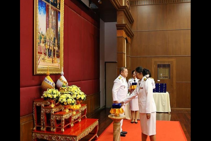 พิธีรับพระราชทานเครื่องราชอิสริยาภรณ์ชั้นสายสะพาย