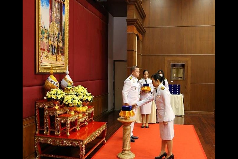 พิธีรับพระราชทานเครื่องราชอิสริยาภรณ์ชั้นสายสะพาย