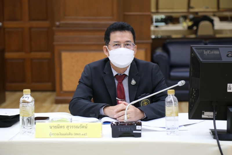 การประชุมผู้ตรวจเงินแผ่นดิน ครั้งที่ 3/2565 ผ่านระบบออนไลน์ ณ ห้องดำริอิศรานุวรรต สำนักงานการตรวจเงินแผ่นดิน