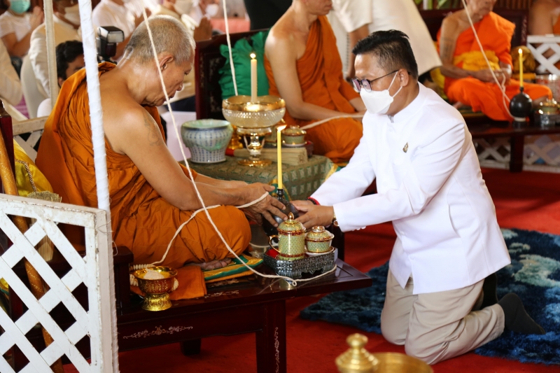 พิธีอธิษฐานจิตมวลสาร แผ่นจาร และแผ่นดวงชะตา 