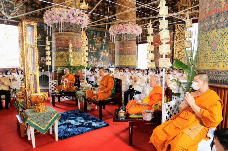 พิธีอธิษฐานจิตมวลสาร แผ่นจาร และแผ่นดวงชะตา 