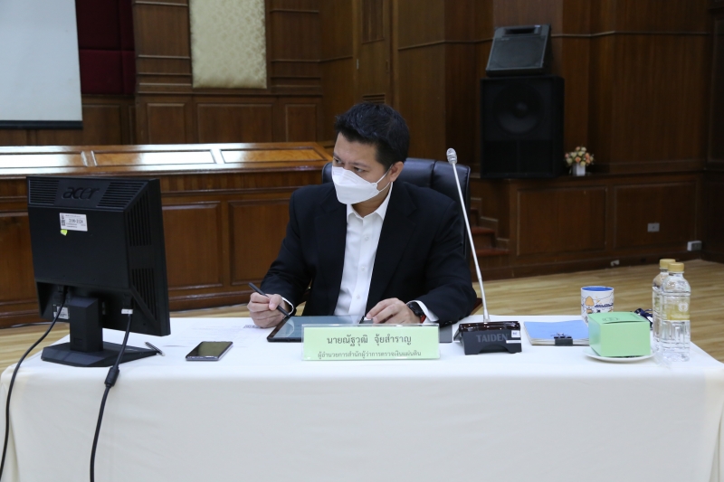การประชุมผู้ตรวจเงินแผ่นดิน ครั้งที่ 3/2564  ผ่านระบบออนไลน์ ณ ห้องดำริอิศรานุวรรต สำนักงานการตรวจเงินแผ่นดิน