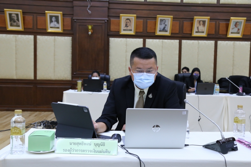 การประชุมผู้ตรวจเงินแผ่นดิน ครั้งที่ 3/2564  ผ่านระบบออนไลน์ ณ ห้องดำริอิศรานุวรรต สำนักงานการตรวจเงินแผ่นดิน