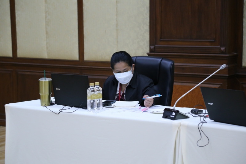 การประชุมผู้ตรวจเงินแผ่นดิน ครั้งที่ 3/2564  ผ่านระบบออนไลน์ ณ ห้องดำริอิศรานุวรรต สำนักงานการตรวจเงินแผ่นดิน