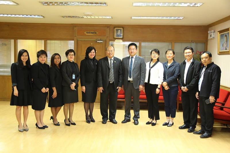 คณะผู้แทนจากมหาวิทยาลัยตรวจสอบหนานจิง Mr. GE Sheng เข้าเยี่ยมคารวะ