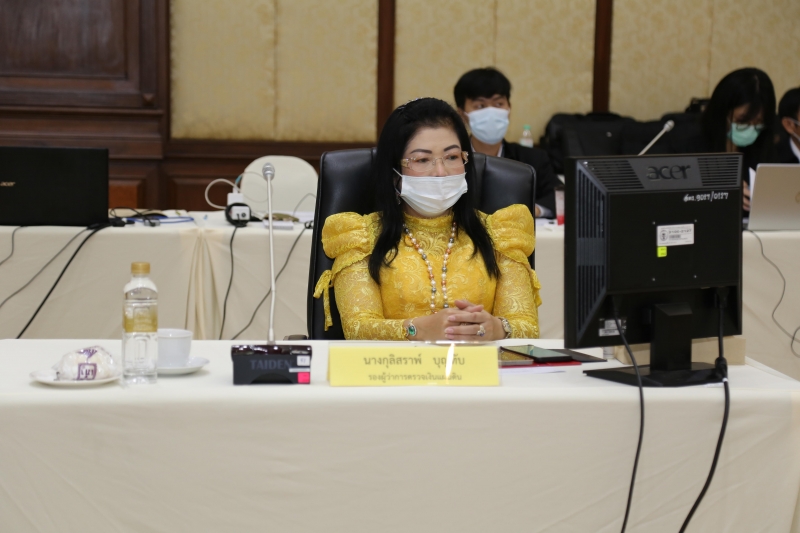 การประชุมคณะข้าราชการระดับผู้บริหาร ครั้งที่ 5/2565  ณ ห้องดำริอิศรานุวรรต สำนักงานการตรวจเงินแผ่นดิน และผ่านระบบออนไลน์